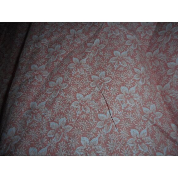 Orange white Floral Scrub Top Medical Uniform - Picture 2 of 4